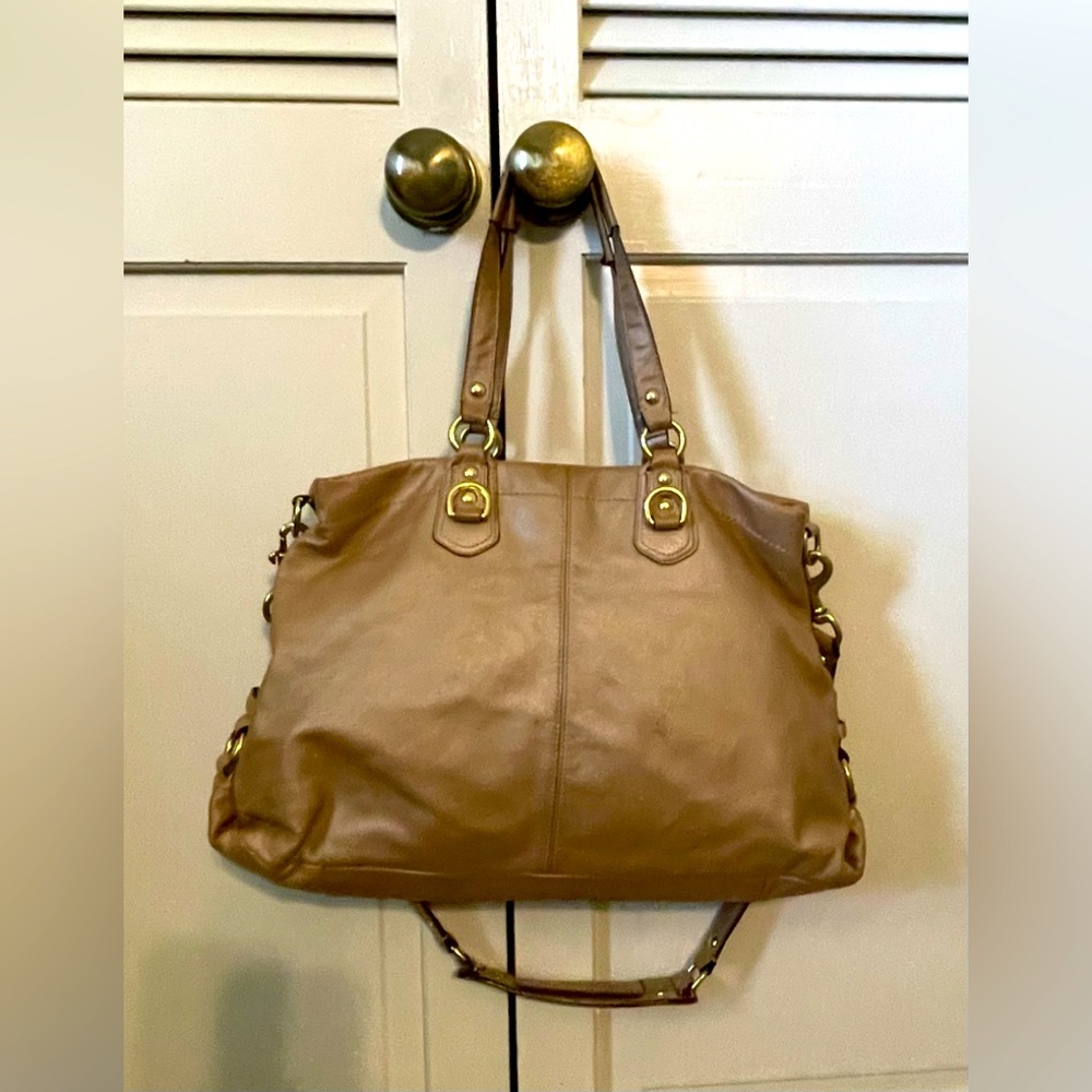 Coach Tan Leather Lexy Shoulder/Satchel Bag with Dust Bag - Picture 6 of 16